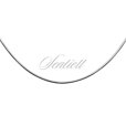 Silver (925) chain 8 sides snake  Ø 015 - rhodium plated