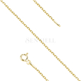 Silver (925) chain anchor diamond cut gold-plated