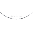 Silver (925) chain anchor diamond cut rhodium-plated