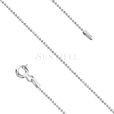 Silver (925) chain necklace 8L rhodium-plated
