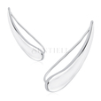 Silver (925) cuff earrings