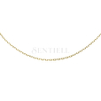 Silver (925) diamond cut anchor chain gold-plated