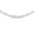 Silver (925) diamond-cut chain - curb extra flat Ø 120