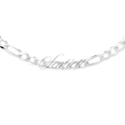 Silver (925) diamond-cut chain - figaro extra flat Ø 140