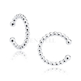 Silver (925) ear-cuff - circle of balls