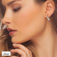 Silver (925) earrings satin
