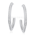 Silver (925) earrings with zirconia