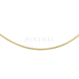 Silver (925) gold-plated Venetian box chain - diamond-cut