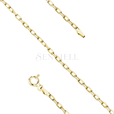 Silver (925) gold-plated chain anchor diamond cut without plating