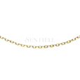 Silver (925) gold-plated chain anchor diamond cut without plating