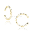 Silver (925) gold-plated ear-cuff - circle of balls