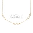 Silver (925) gold-plated necklace Infinity with zirconia