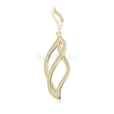 Silver (925) gold-plated pendant with zirconia