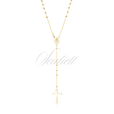Silver (925) gold-plated rosary necklace