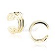 Silver (925) gold-plated three circles ear-cuff