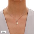 Silver (925) pendant with cognac zirconia