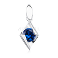 Silver (925) pendant with sapphire zirconia