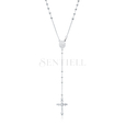 Silver (925) rosary necklace