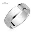 Silver (925) wedding ring, satin