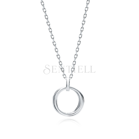 Silver (925) necklace - circles