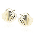 Silver (925) gold-plated earrings - seashells