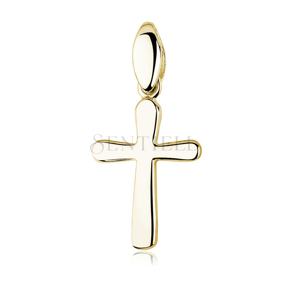Silver (925) gold-plated pendant cross