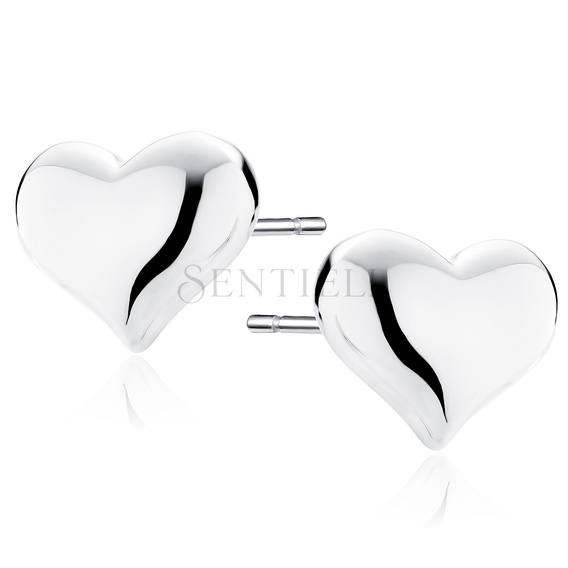 Pendientes plata de ley 925 - corazón