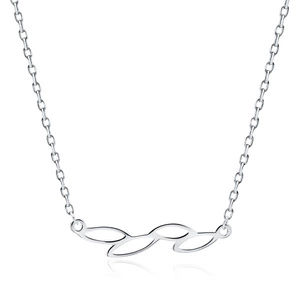 Silver (925) necklace - leaves
