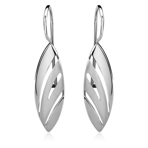 Silver (925) earrings elegant satin