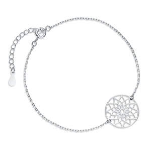 Silver (925) bracelet - mandala