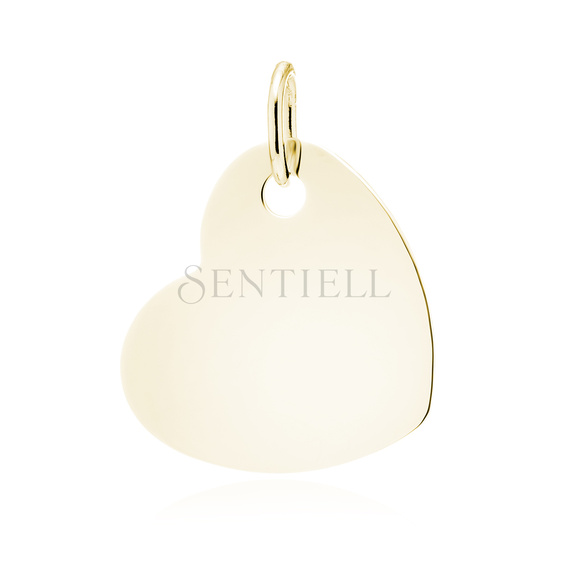 Silver (925) gold-plated heart pendant