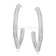 Silver (925) earrings with zirconia