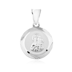 Colgante de Plata de ley 925 Virgen María / Virgen Negra