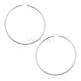 Silver (925) earrings hoops - highly polished