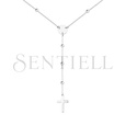 Silver (925) necklace with cross