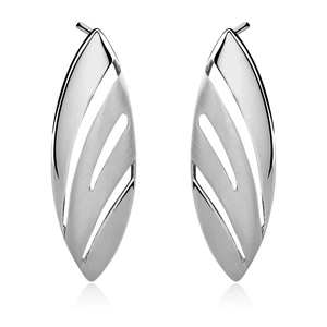 Silver (925) earrings elegant satin