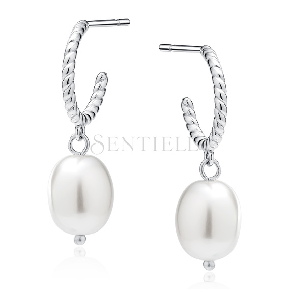 Silver (925) earrings with pearl