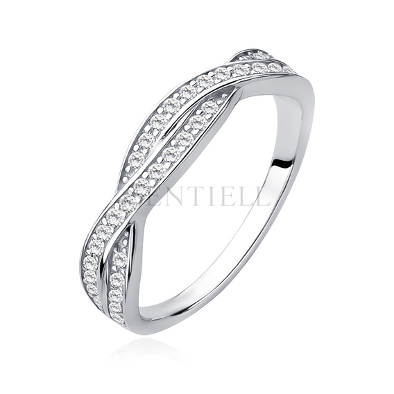 Silver (925) ring with zirconias