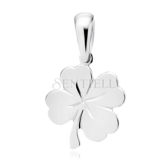 Silver (925) pendant - four-leaf clover