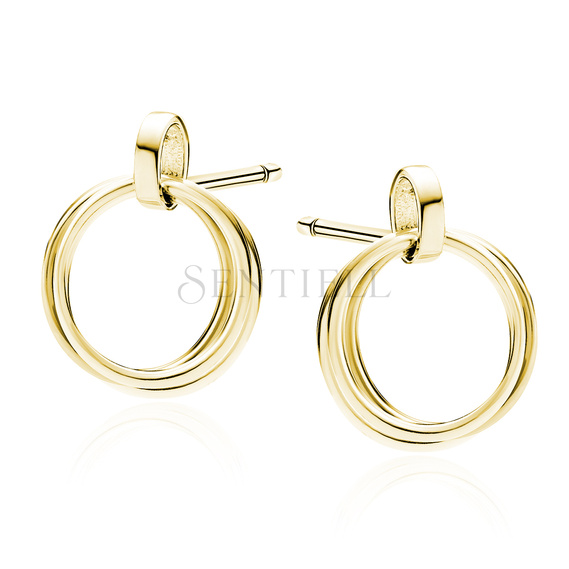 Silver (925) gold-plated earrings