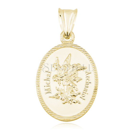 Silver (925) gold-plated pendant - Archangel Michael