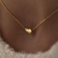 Silver (925) gold-plated choker necklace with heart