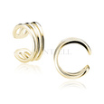 Silver (925) gold-plated three circles ear-cuff