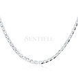 Silver (925) chain necklace Ø 120 rhodium-plated