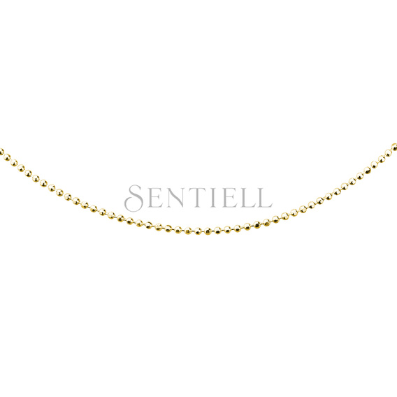 Silver (925) ball chain necklace 8L - gold plated