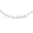 Silver (925) diamond-cut chain - figaro extra flat Ø 100