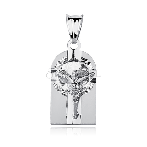 Colgante de Plata de ley 925 Jesús en cruz