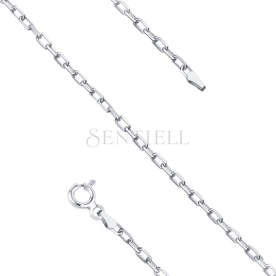 Silver (925) chain anchor diamond cut without plating