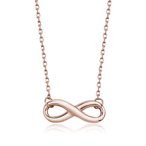 Silver (925) necklace Infinity rose gold-plated