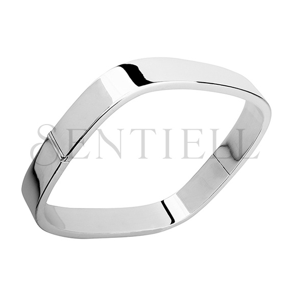 Silver (925) square bangle